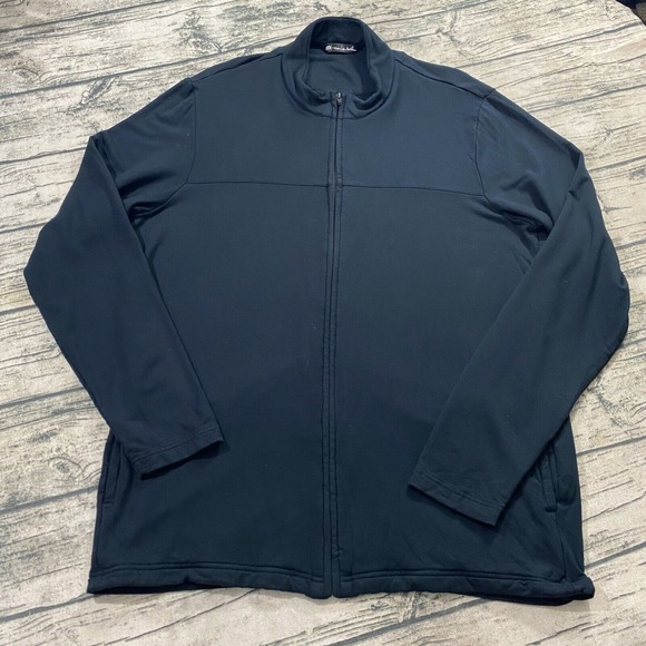 Travis Mathew Mens Black Full Zip Golf Jacket Large Casual Golfing Outdoors - Picture 3 of 11